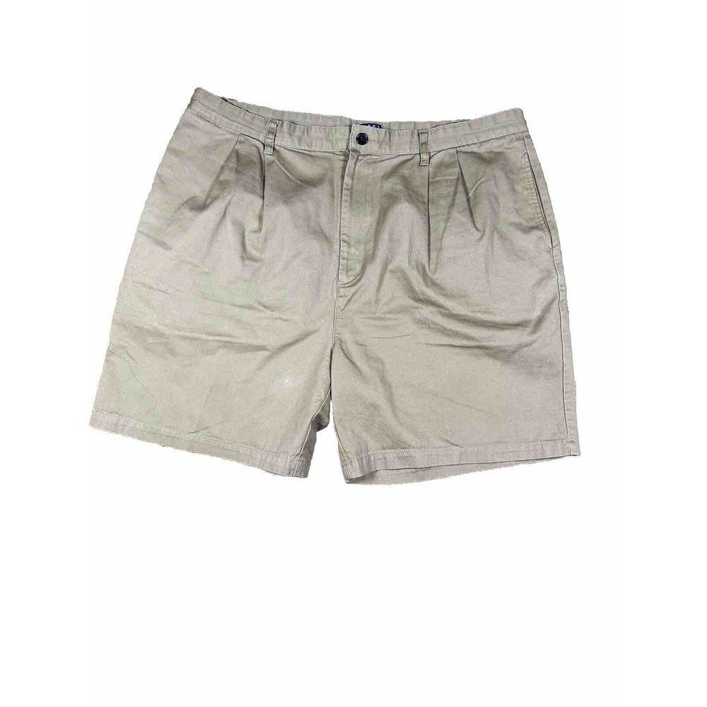 Tommy Hilfiger Shorts Mens 42Beige‎ Flat Front 10" Inseam. See Photo For Flaws